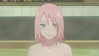 อนิเมะโป๊เฮ็นไท Naruto สองสาวนินจาตัวเอกอาบน้ำโชว์เต้านม xxxโดนนินจาหื่นบุกพังประตูมาดูนม แต่ละคนแก้ผ้าอยู่เห็นหมดยันโหนกหี